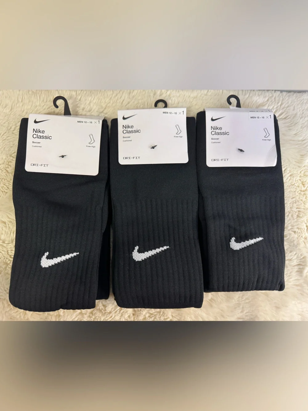 Nike Black Soccer Sock Bundle- 3 pair